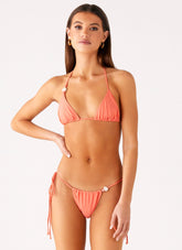 Ryland Bead Bikini Top - Coral