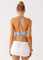 Starlight Halter Top - Blue
