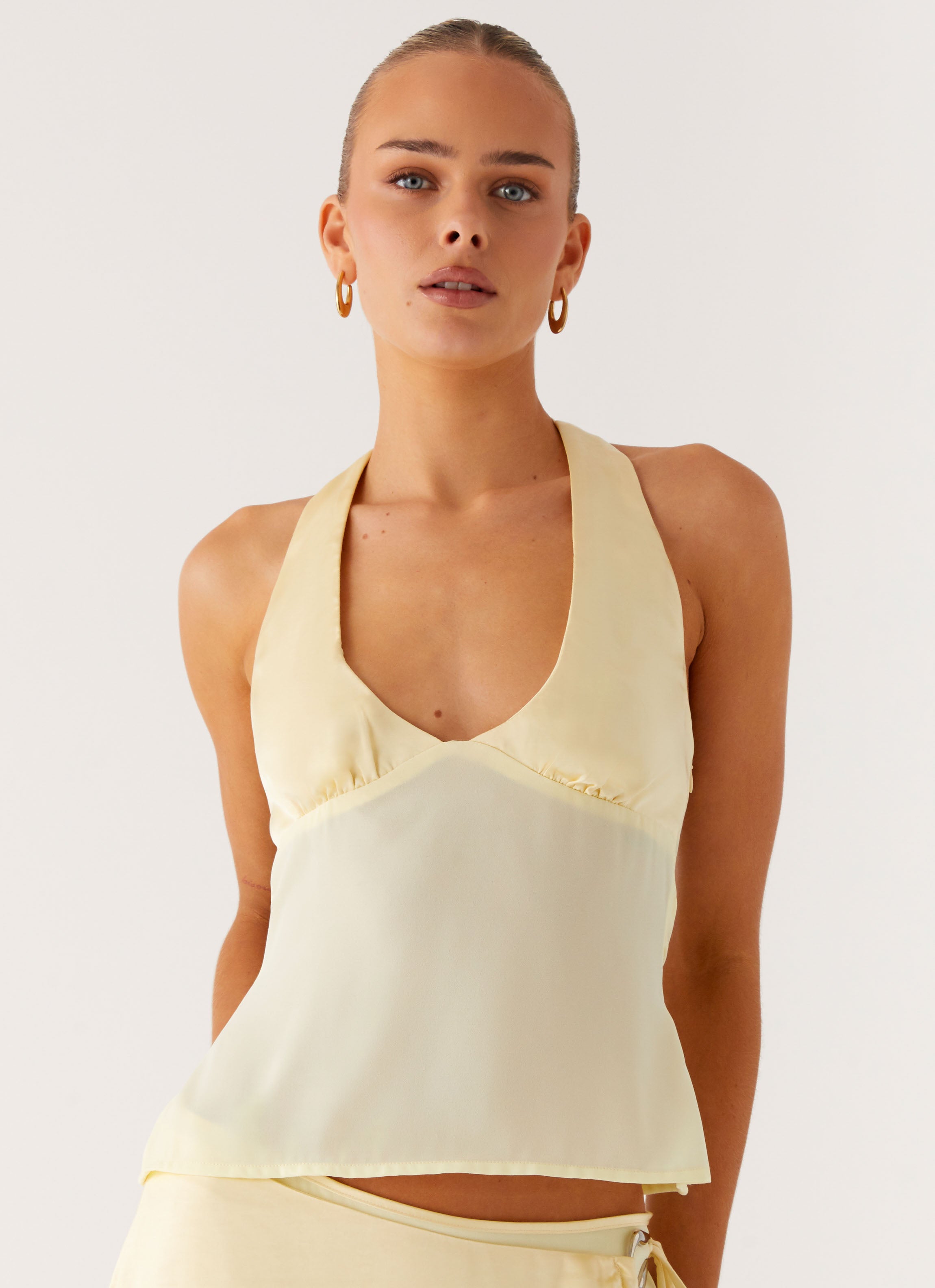 Pollie Halter Top - Yellow