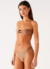 Sun Spell Bikini Top - Gold