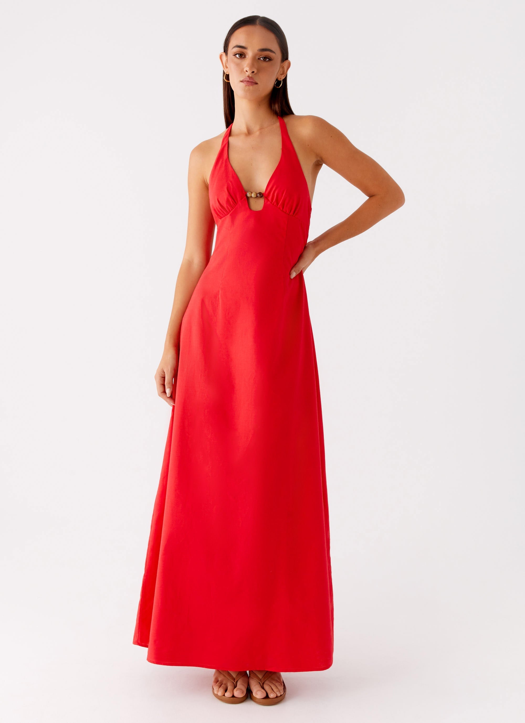Zana Maxi Dress - Red